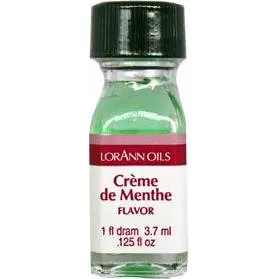 Koncentrované mentolové aroma LorAnn Creme De Menthe 3,7 ml značky FunCakes pro dochucení dortů, krémů a marcipánu