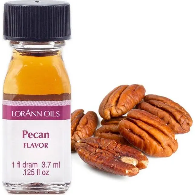 Koncentrované aroma pekanového ořechu značky LorAnn Oils v lahvičce 3,7 ml pro ochucování cukrářských výrobků