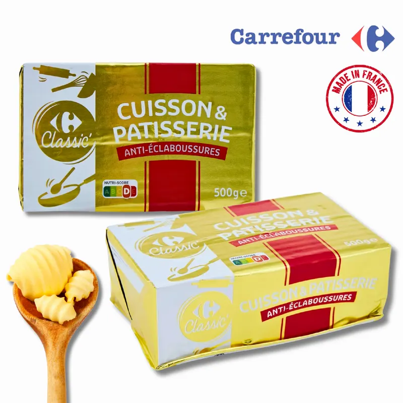 Francouzský cukrářský tuk Carrefour Original se syrovátkou, 500 g, vhodný do těst a dortových krémů