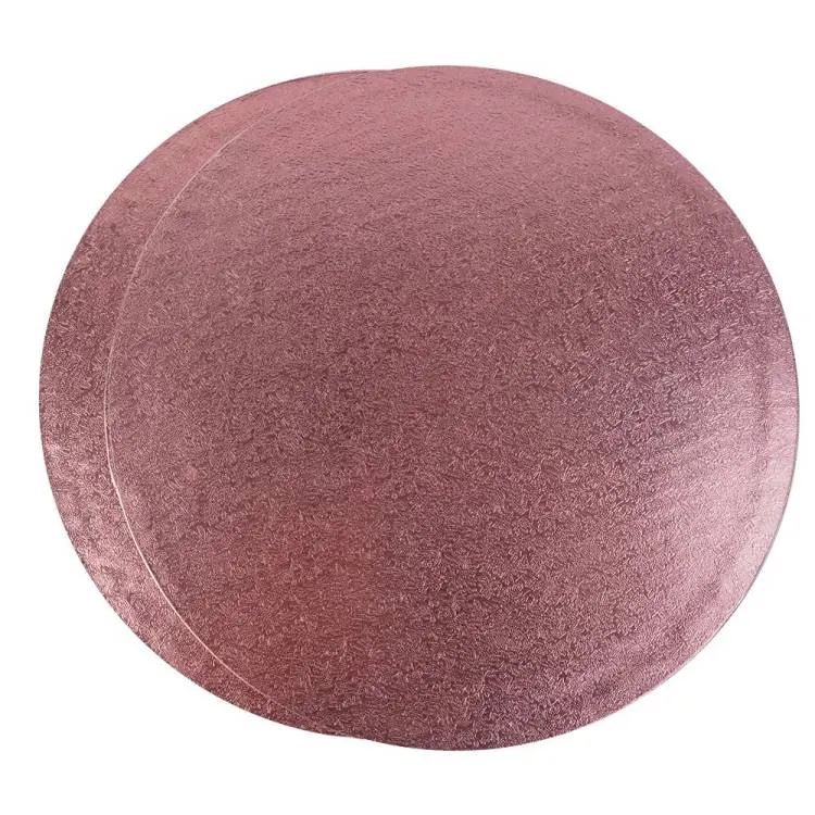 Pevná kulatá podložka pod dort Cake Star v růžovo-zlatém provedení s motivem hroznů o průměru 33 cm
