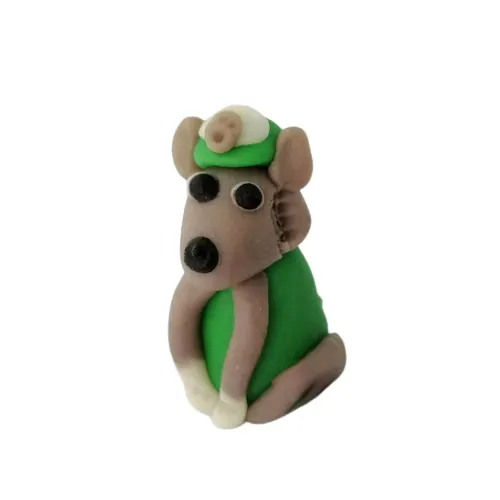 Jedlá figurka pejska Rockyho z pohádky PAW PATROL pro zdobení dětských dortů a zákusků