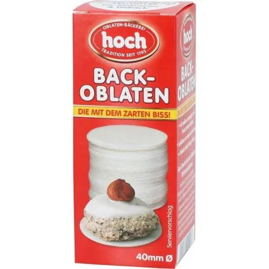 Pečící oplatky Cake Masters o průměru 4 cm, balení 100 kusů, vhodné jako podklad pro vánoční cukroví