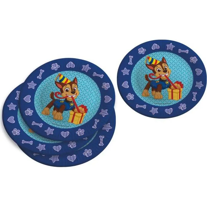 Papírové talíře s motivem Paw Patrol o průměru 23 cm, balení 6 kusů, na dětské narozeninové oslavy