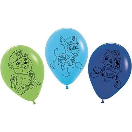 Nafukovací balónky s motivem hrdinů z pohádky Paw Patrol od značky TIB pro dětskou oslavu