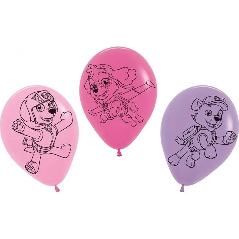 Latexové balónky s motivem Paw Patrol pro dětskou oslavu, sada 5 kusů od značky tib