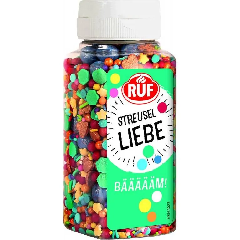 Cukrové zdobení RUF BAAAAM barevný mix v balení 140 g na dort a cukrářské výrobky