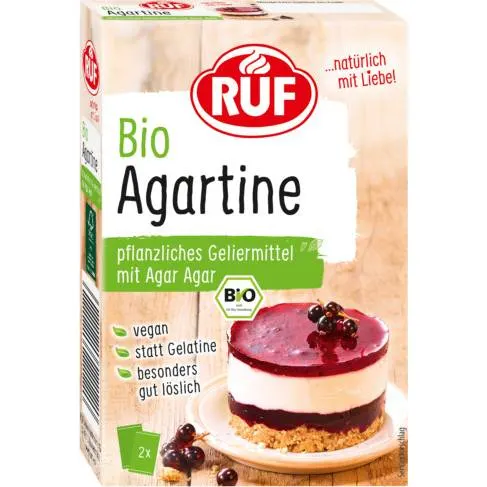 Rostlinný agar RUF v balení dvou sáčků po 15 g pro želírování dortových náplní, polev a ovocných vrstev