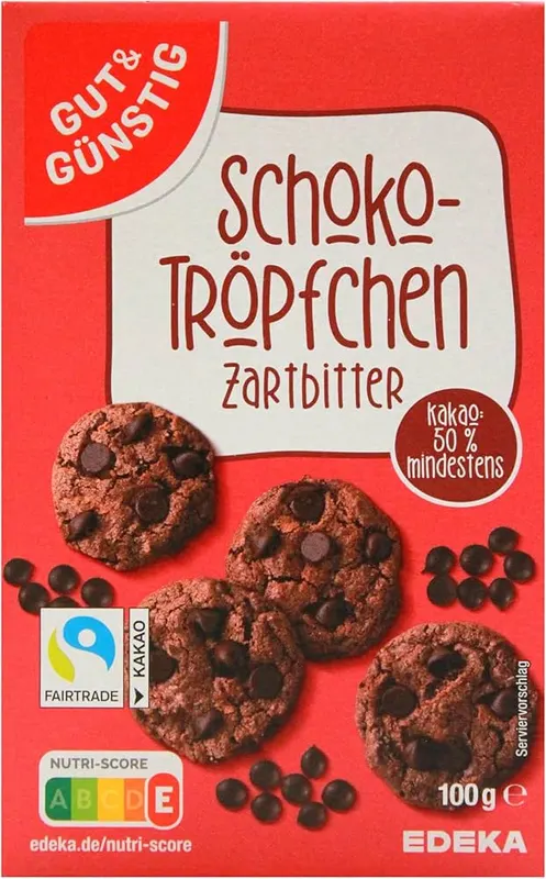 Tmavé čokoládové pucky 50% hořké čokolády v balení 100 g na pečení do těsta a zdobení dortů