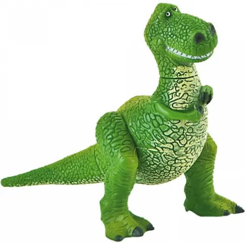 Figurka dinosaurusu Rex z Příběhu hraček od značky Bullyland jako dekorace na dort