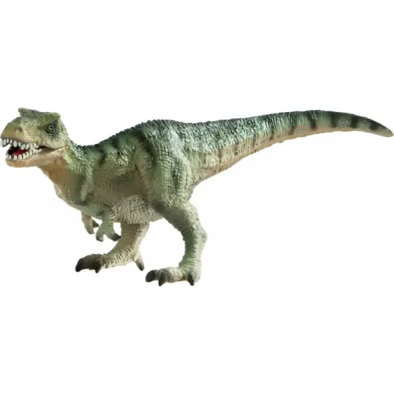 Figurka dinosaura Tyrannosaurus od značky Bullyland na dekoraci dortu, velikost 18 x 7 cm