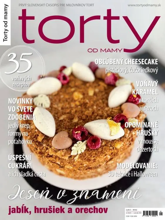 Časopis Torty od mámy 3/2025 s inspirací, fotopostupy a recepty na dorty