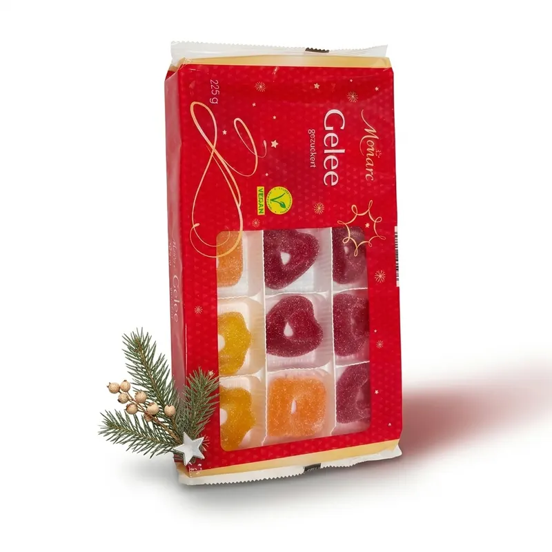 Cukrované želé Monarc Arabesky v barevných tvarech na zdobení dortů a moučníků, balení 225 g