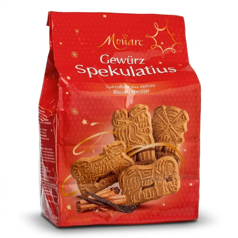 Vánoční skořicové sušenky Gewürz Spekulatius v balení 600 g pro pečení a dezerty