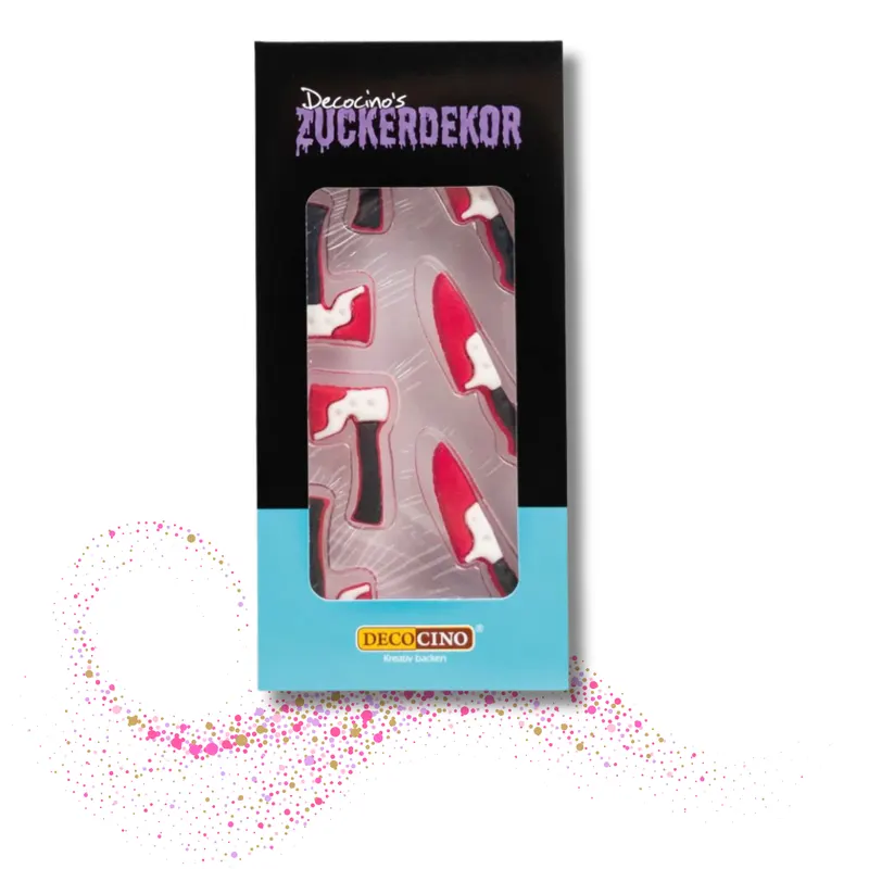 Cukrové dekorace DecoCino s halloweenskými motivy o hmotnosti 8,8 g na zdobení dortů a cukroví