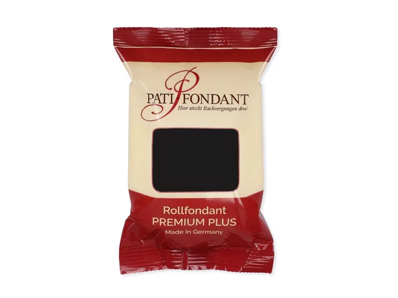 Černá potahovací hmota Pati Premium od značky Cake Masters o hmotnosti 250 g na potahování a zdobení dortů