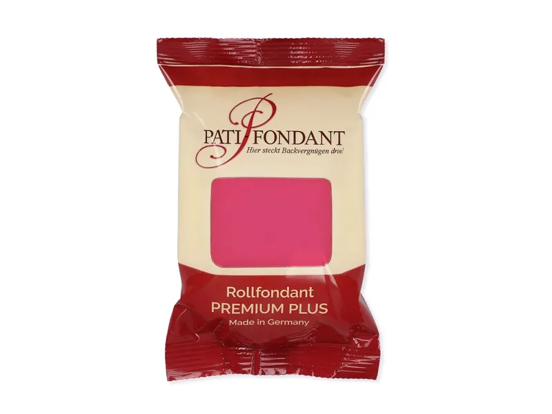 Německá potahovací hmota Pati Premium v růžové barvě na dorty, balení 250 g