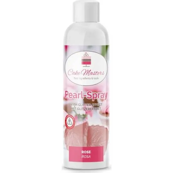 Perleťová růžová barva ve spreji Cake Masters 100 ml na dekorování cukrářských výrobků
