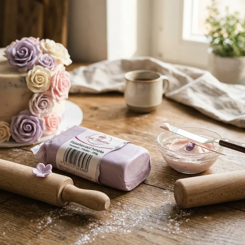 Šeříková potahovací hmota Cake Masters Premium Plus na potahování a zdobení dortů, balení 250 g