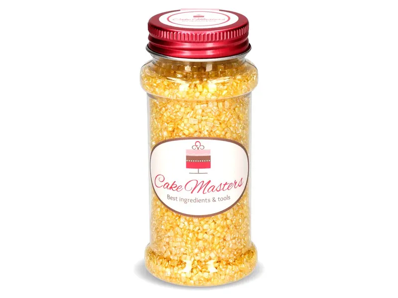 Žlutý cukr na zdobení cukroví a dortů od značky Cake Masters o hmotnosti 100 g