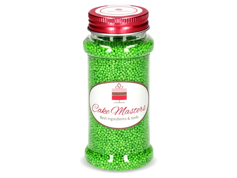 Zdobení na cukroví a dorty od značky Cake Masters v zelené barvě, balení 90 g
