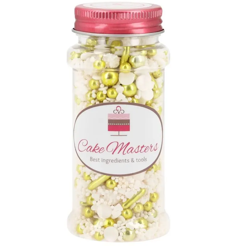 Svatební mix zdobení na cukroví a dorty značky Cake Masters o hmotnosti 80 g