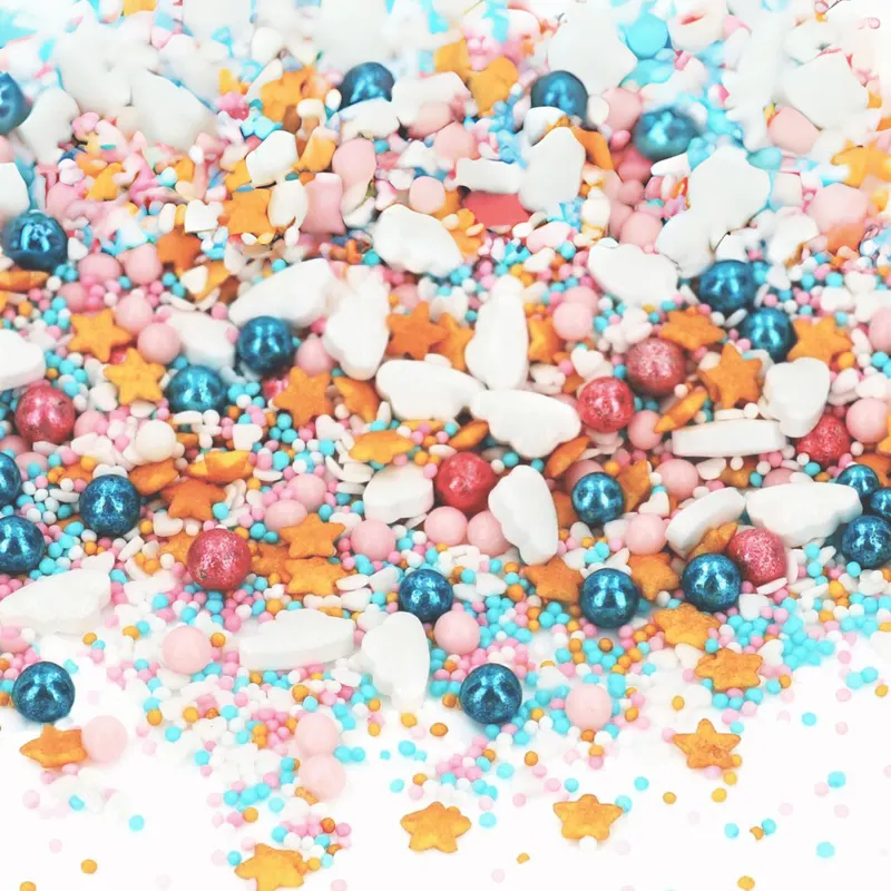 Cukrový zdobící mix Sprinkles Gender Reveal od značky Cake Masters, 80 g, na zdobení dortů a cukrovinek