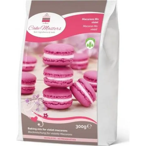 Směs na makronky Cake Masters ve fialové barvě pro přípravu francouzských sušenek doma