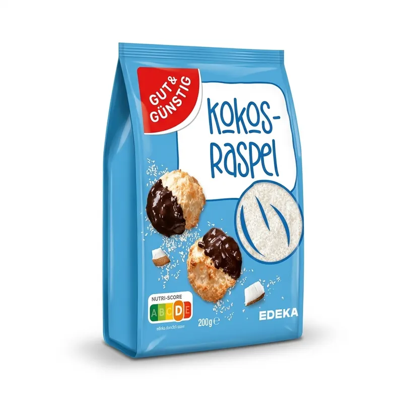 Jemně strouhaný kokos EDEKA GUT & GÜNSTIG 200 g vhodný do pečiva, cukroví a zákusků