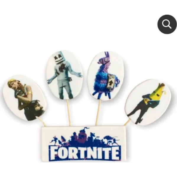 Cukrová figurka zápich na dort s motivem hry Fortnite od značky I love Cakes