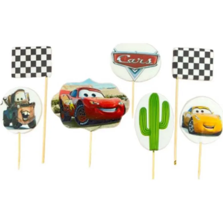 Cukrová figurka zápich McQueen od značky I love Cakes k zdobení dortů a dětských oslav