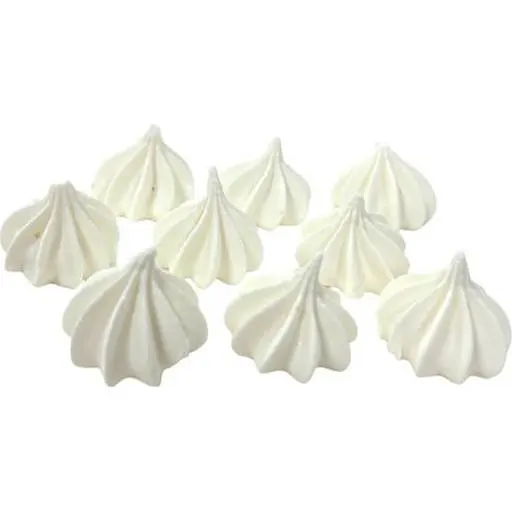 Mini bílé pusinky I Love Cakes v balení 1 kg na zdobení dortů, cupcakes a dezertů