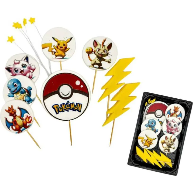 Cukrový zápich s motivem Pokémona od značky I love Cakes na zdobení dětských dortů