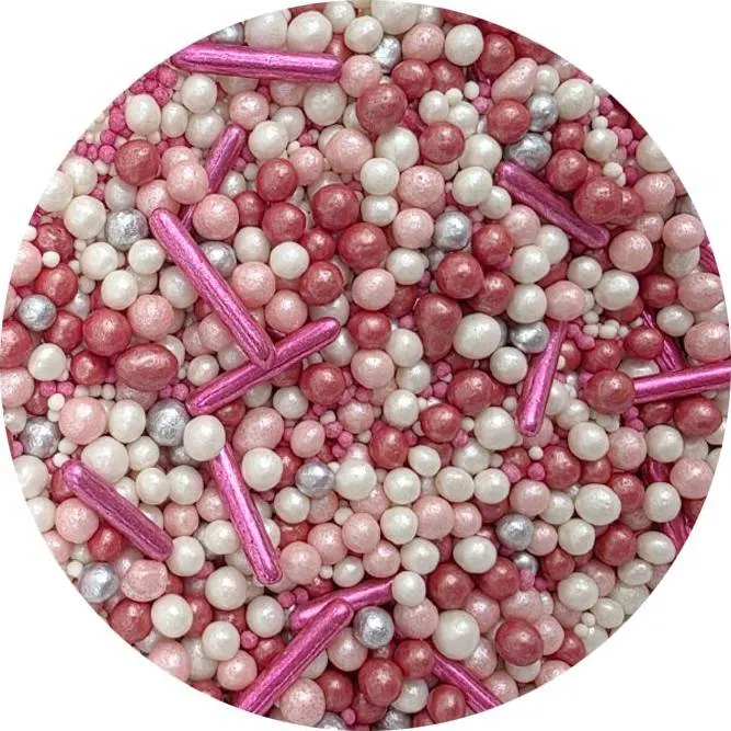 Cukrové zdobení Perlový ráj v balení 80 g od značky I love Cakes, perlový mix na dekorování dortů a cupcakes