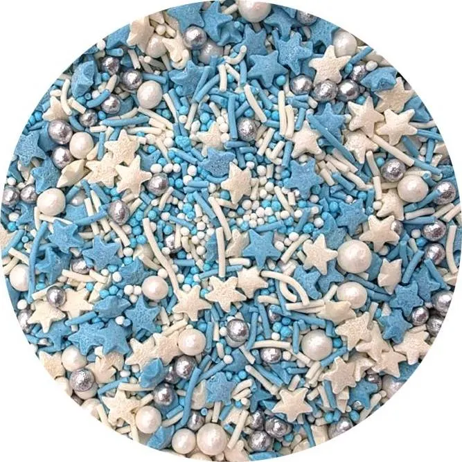 Cukrové zdobení na dorty I love Cakes se zimním motivem, balení 80 g
