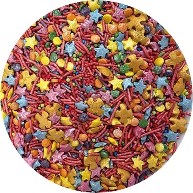 Cukrové zdobení Kouzelný ohňostroj od značky I love Cakes v balení 80 g na ozdobení dortů