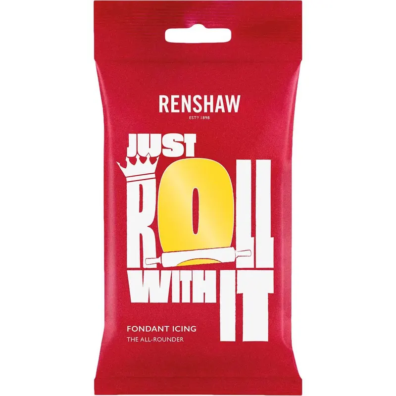 Žlutá potahovací dortová hmota Renshaw Pro na zdobení dortů, balení 250 g