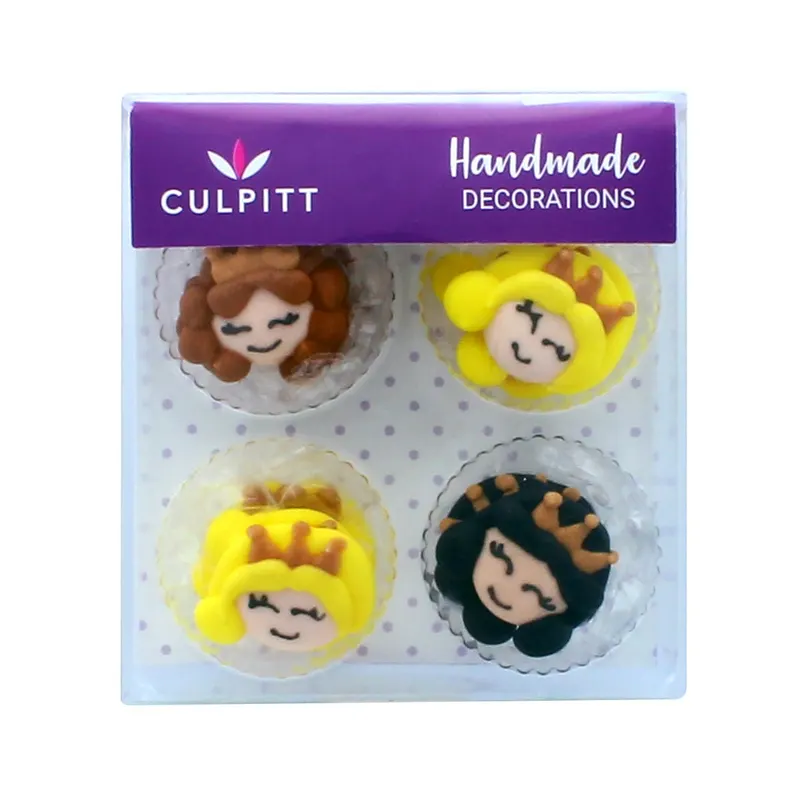 Cukrové dekorace ve tvaru panenek od značky Culpitt o velikosti 25 mm, balení 12 kusů, na zdobení dortů a cupcaků