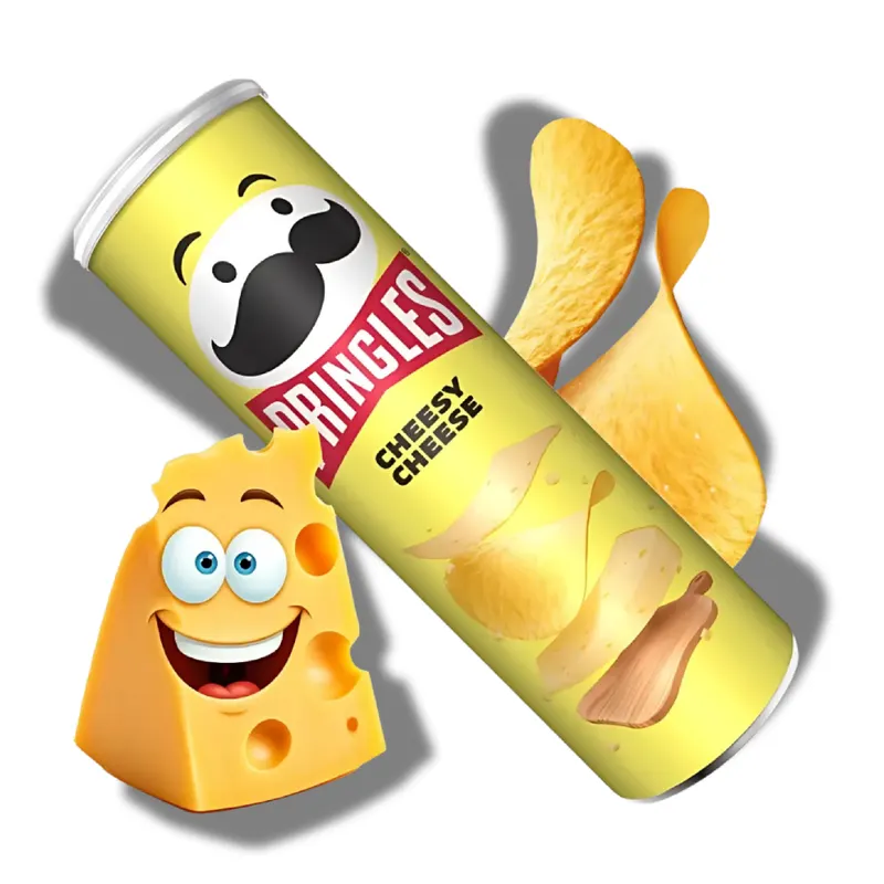 Chipsy Pringles s příchutí sýra a cibule v tubě o hmotnosti 165 g