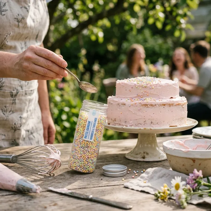 Cukrový máček PME v barevném perleťovém provedení na zdobení dortů a cupcaků, 86 g