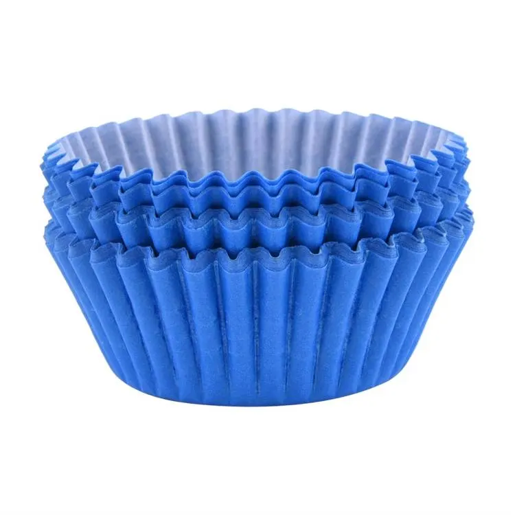 Modré papírové košíčky PME na muffiny a cupcakes, balení 60 kusů