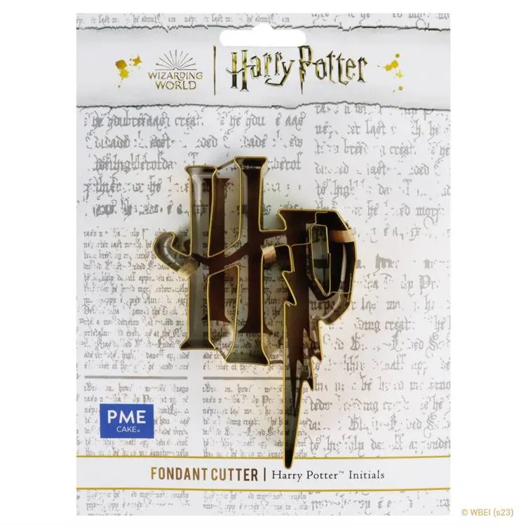 Vykrajovátko ve tvaru loga Harry Potter od značky PME z kovu pro vykrajování sušenek a perníků