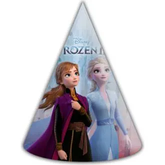 Párty čepičky s motivem filmu Frozen 2 od značky Procos, balení 6 kusů na dětskou oslavu