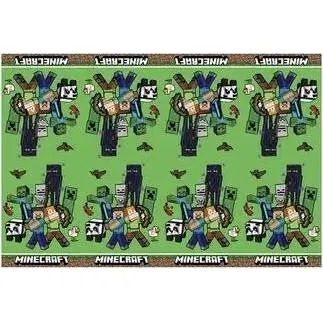 Jednorázový party ubrus s motivem Minecraft o rozměrech 120 x 180 cm pro dětské oslavy