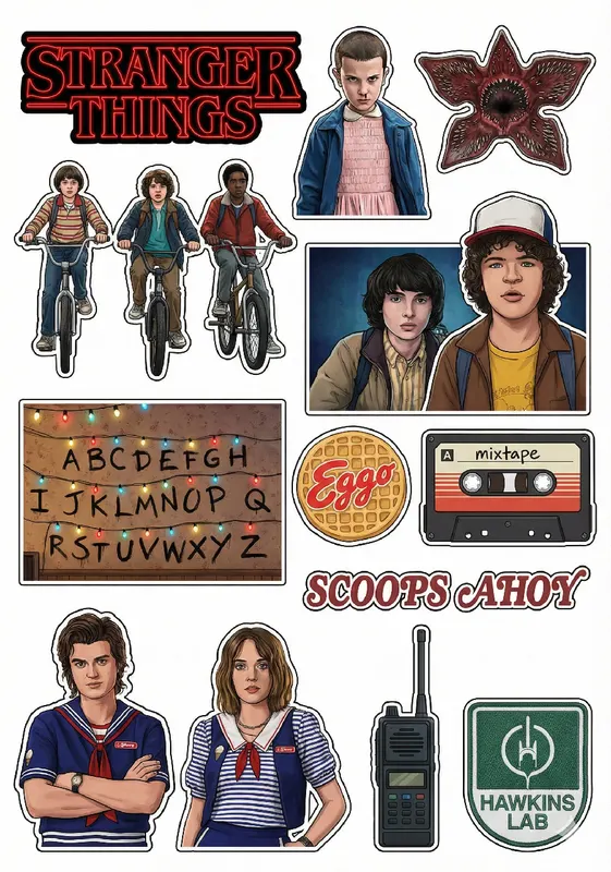 Jedlý papír STRANGER THINGS