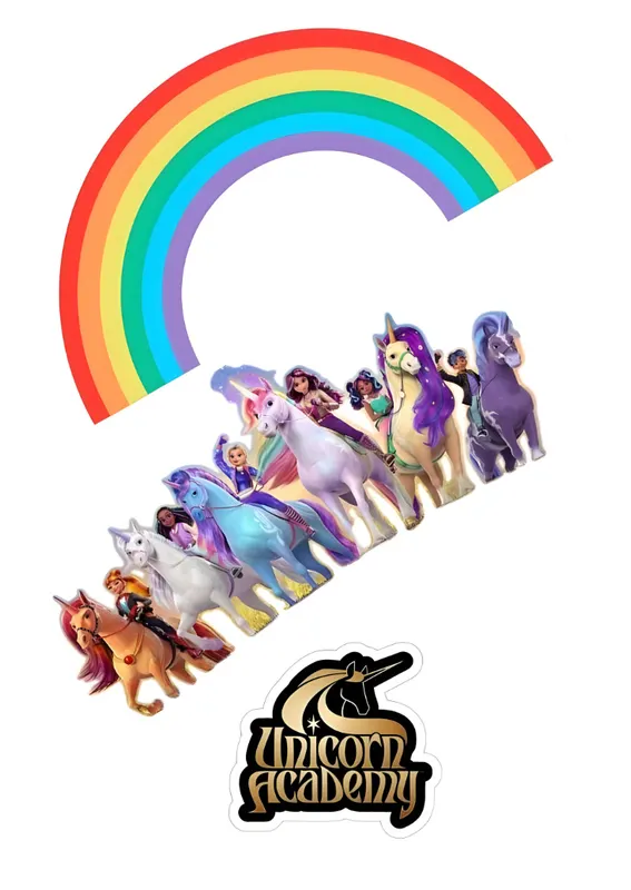 Jedlý papír JEDNOROŽČÍ AKADEMIE - UNICORN ACADEMY