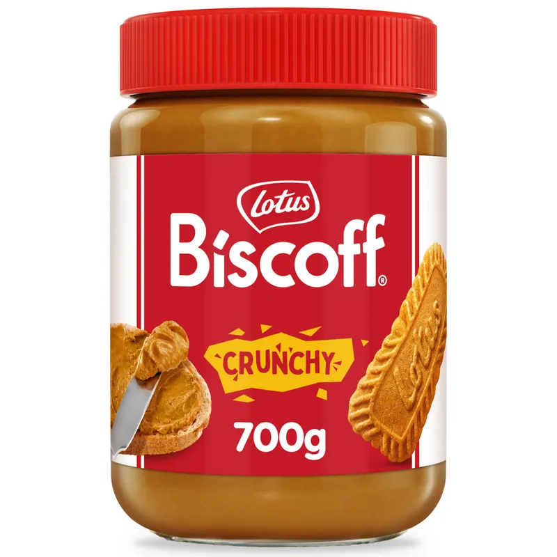 Lotus Biscoff pomazánka ze sušenek Crunchy s kousky karamelových sušenek v gramáži 700 g