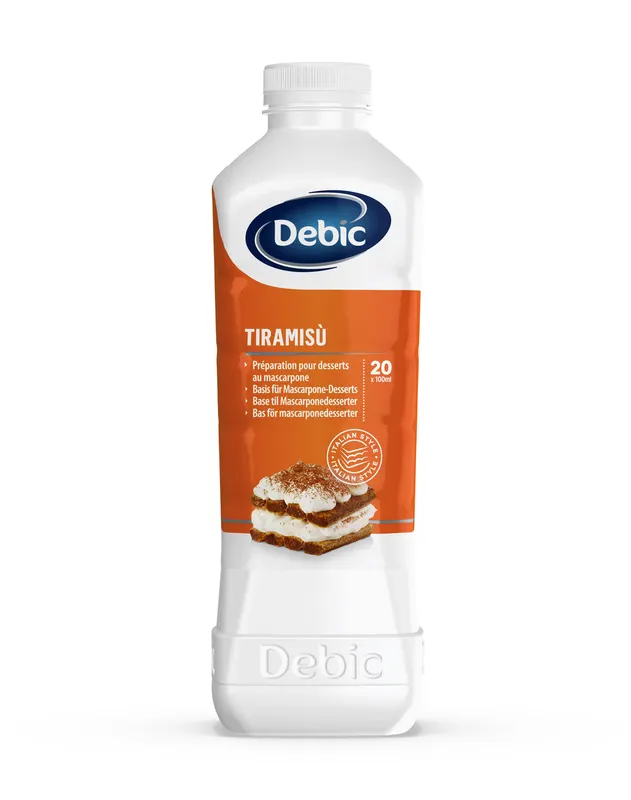 Tekutá směs Debic Tiramisu pro přípravu italského krému, objem 1 litr