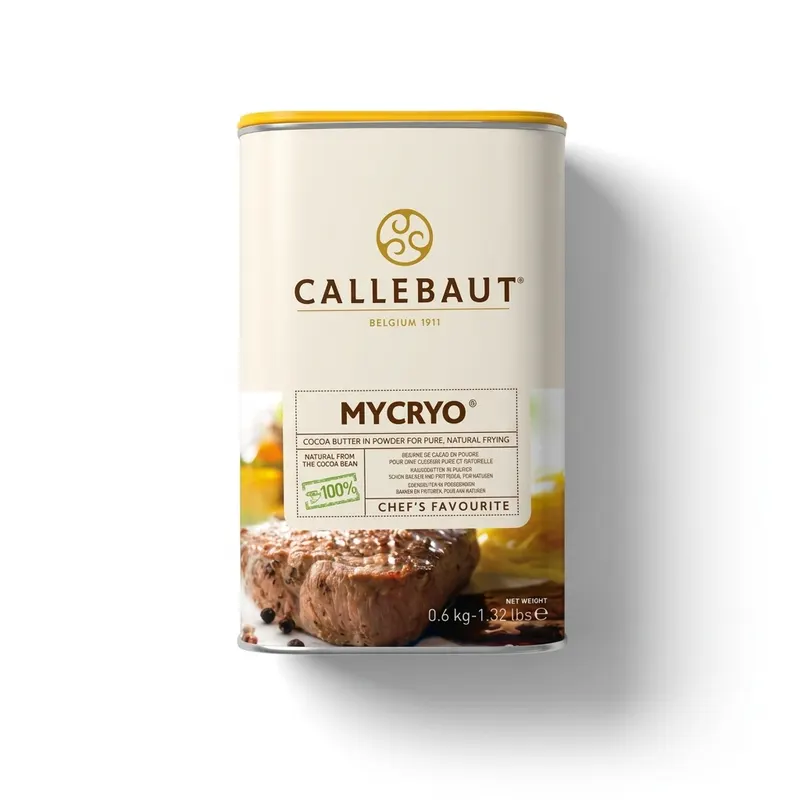 Kakaové máslo v prášku Mycryo značky Callebaut pro temperování čokolády a úpravu polev