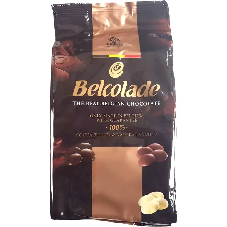 Hořká čokoláda Belcolade Noir Ecuador 71 % kakaa v balení 1 kg pro pečení a zdobení dortů