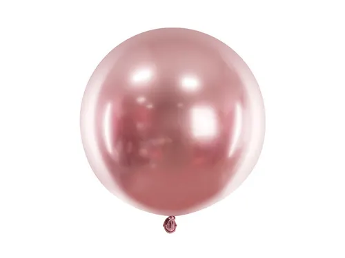 Chromový růžový latexový balónek o průměru 60 cm od značky PartyDeco k dekoraci oslav
